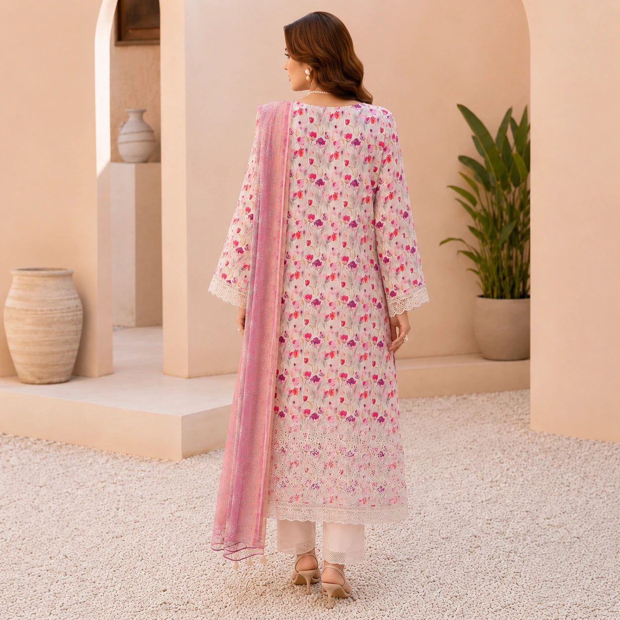 Luxury Digital Printed Embroidered 3 Piece Lawn Suit