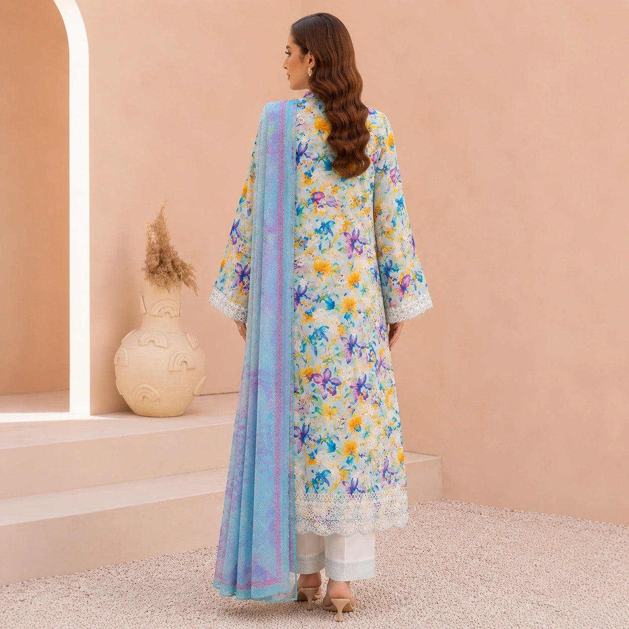 Luxury Digital Printed Embroidered 3 Piece Lawn Suit