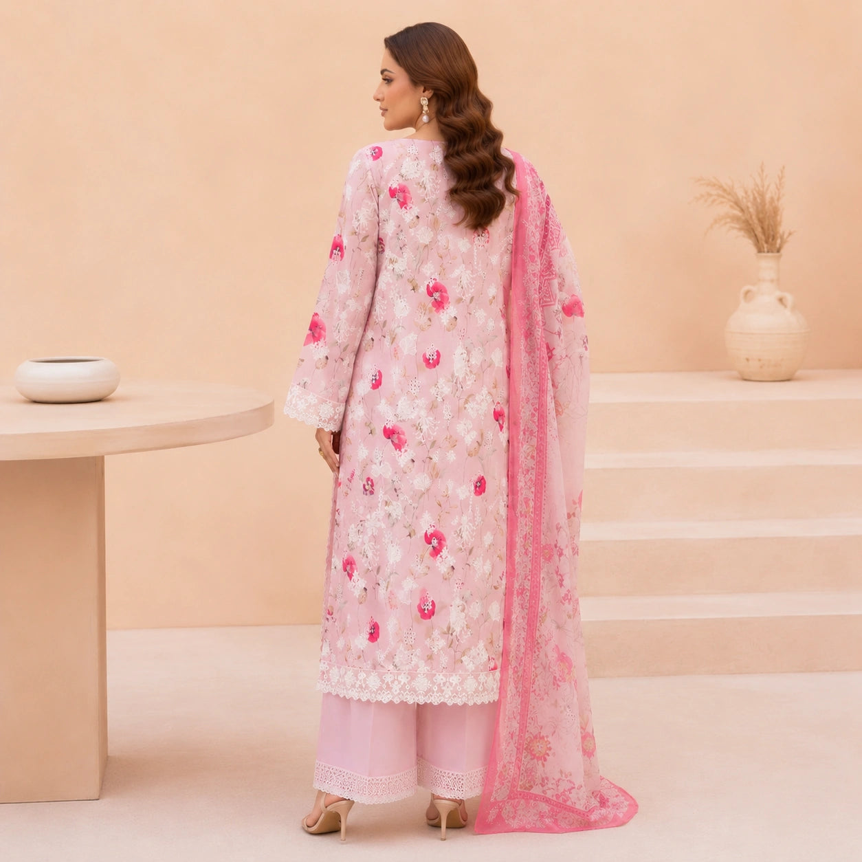 Luxury Digital Printed Embroidered 3 Piece Lawn Suit