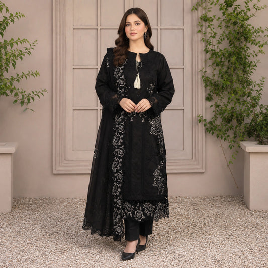 Premium Heavy Embroidery Shirt With Bamber Embroidered Dupatta.